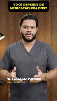 Capa do reel: “Você depende de medicação pra dor?”